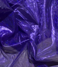Purple Sheer Iridescent Metallic Tissue Lame  Fabric 60” Width Sold By Yard