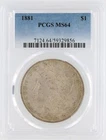 1881 Morgan Silver Dollar PCGS MS64 S$1 Philadelphia Minted No Reserve