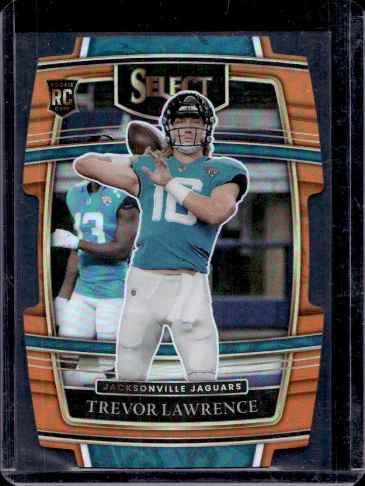 2021 Select Trevor Lawrence RC Orange Prizm Die Cut Concourse #/249 Jaguars