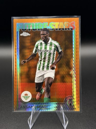 2025 Chrome Future Stars Assane Diao #188 Orange Prizm Refractor /25