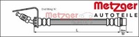 Metzger 4114761 Bremsschlauch FüR Opel FüR Renault