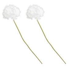 2 Pcs Dandelion Artificial Flowers for Decoration Plants Home Wedding