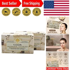 Natural Goat Milk Soap Bars - 7oz Individually Wrapped Luxury for Sensitive Skin