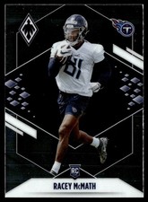 2021 Panini Phoenix Rookie Autographs Silver Racey McMath Tennessee Titans #195