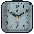 Alarm Clock LED Desk Nightlight Snooze Quiet Non Ticking Battery Powered Bedroom