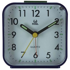 Alarm Clock LED Desk Nightlight Snooze Quiet Non Ticking Battery Powered Bedroom