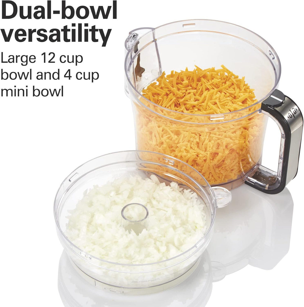 Hamilton Beach 70580 Duo Plus Big Mouth Food Processor - Black for