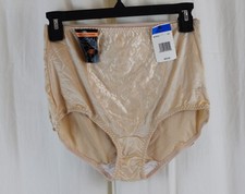 Bali Women  s Shapewear Double Support Light Control Brief Beige Size XL