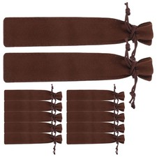 12 Pcs Thickened Pen Bags Portable Drawstring Pencil Organizer Storage Pouches