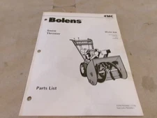 BOLENS SNOW THROWER MODEL 826 PARTS LIST