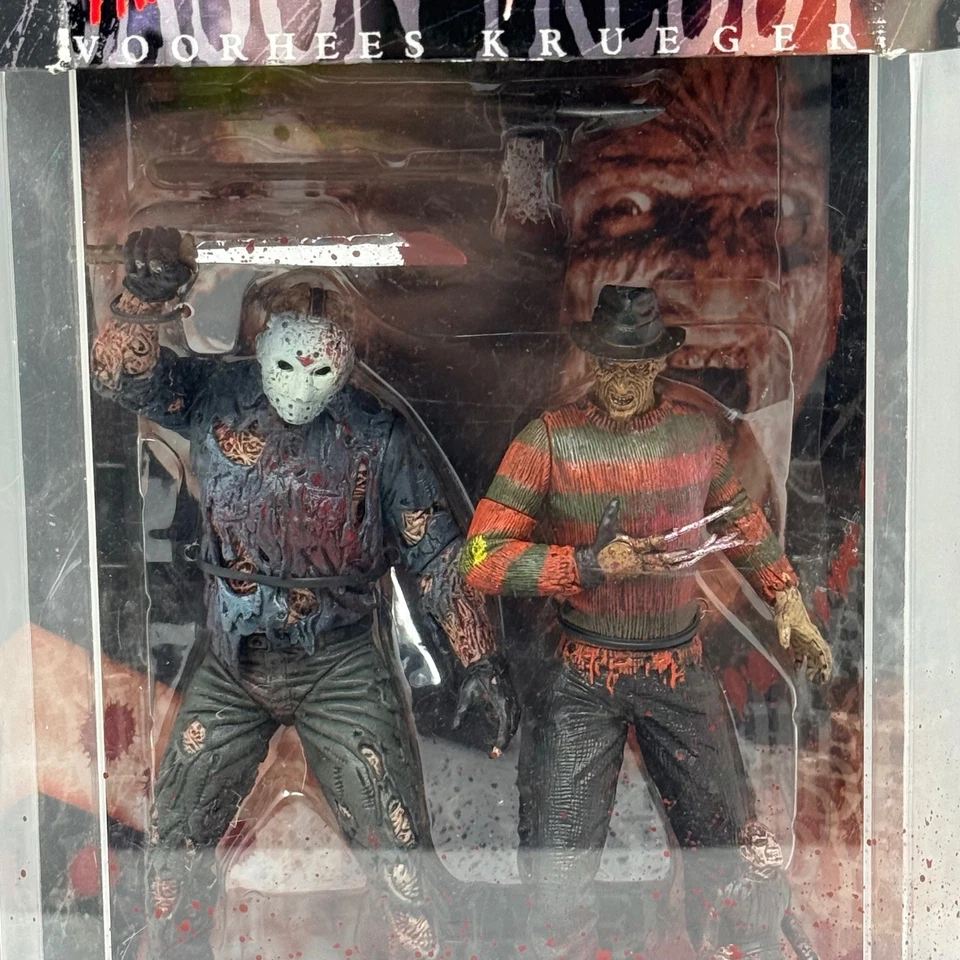 电影疯子 Friday the 13th Freddy Krueger Jason Voorhees 可动人偶套装 — 第 2/4 张图片