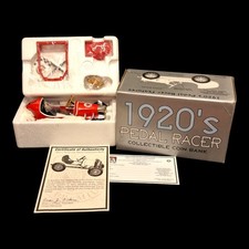 Rare Texaco Crown Premiums 1920'S Pedal Car Racer 2 Bank 8028R NIB w/COA