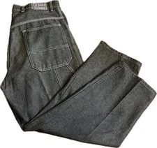 VTG La Gate Revolution Jeans Men’s 36 Black Baggy Denim Pants Skater Y2K Hip Hop