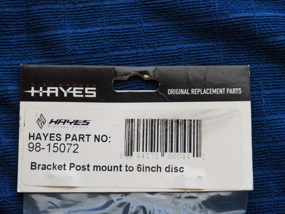 Hayes V8 Front Post Mount Brake Adaptor 160 74mm to 8" 98-15072 BR3954 HY8816 - Image 4 of 4