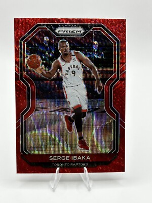 Serge Ibaka 2020-21 Prizm Red Wave Prizm Raptors #246