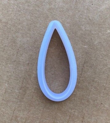 Long Slender Teardrop Polymer Clay Cutters Available in Different Sizes