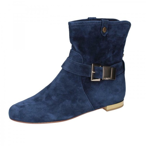Mujer Ag207 Azul Eu 39 eu 40 Botines Gamuza Albano Zapatos I11WwOqv