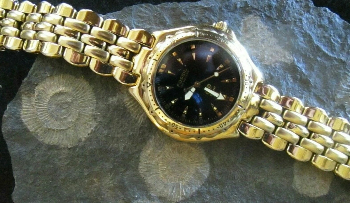 Fossil blue gold cheap