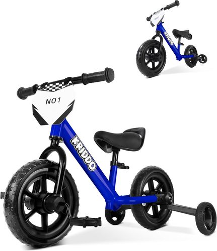 2-In-1 Kids Tricycle and Toddler Balance Bike 2 Year Old, Detachable Pedals and