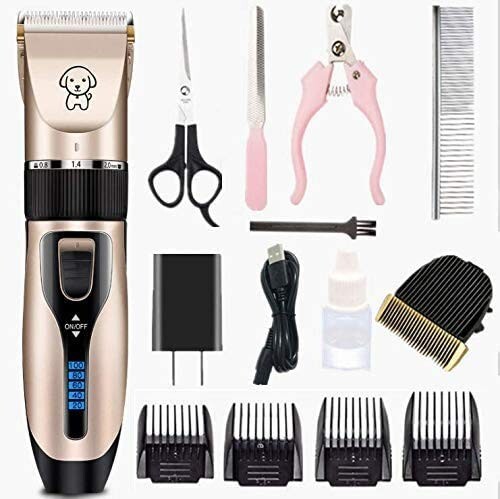 PET CLIPPERS Professional Heavy Duty Trimmer Dog Grooming Kit Thick Hair Trimmer - Picture 1 of 7