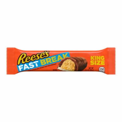 REESE'S FAST BREAK Milk Chocolate, Peanut Butter and Nougat King Size, Candy Bar
