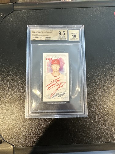 2018 Topps Allen Ginter Mini Shohei Ohtani RC Red /10 BGS 9.5 w 10 AUTO