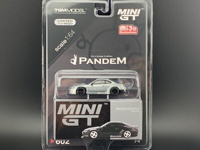 Mini GT Nissan Silvia S15 Rocket Bunny Black Pearl RHD #602 1/64