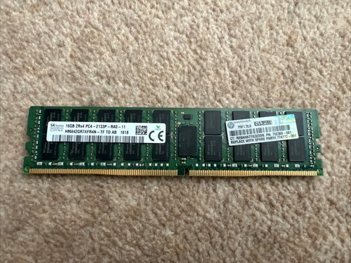 SK Hynix - 16GB (16GBx1) DDR4-2133MHz PC4-17000 - HMA42GR7AFR4N-TF Server Memory - Picture 2 of 2