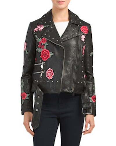 Belle Vere Moto Biker Black Leather 