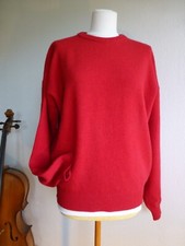 Bijenkorf Wollpulli Strickpulli, gr. L, Vintage, Rot, Unisex