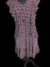 MICHAEL KORS Foulard Cascade Dress Deep Fuchsia Size M