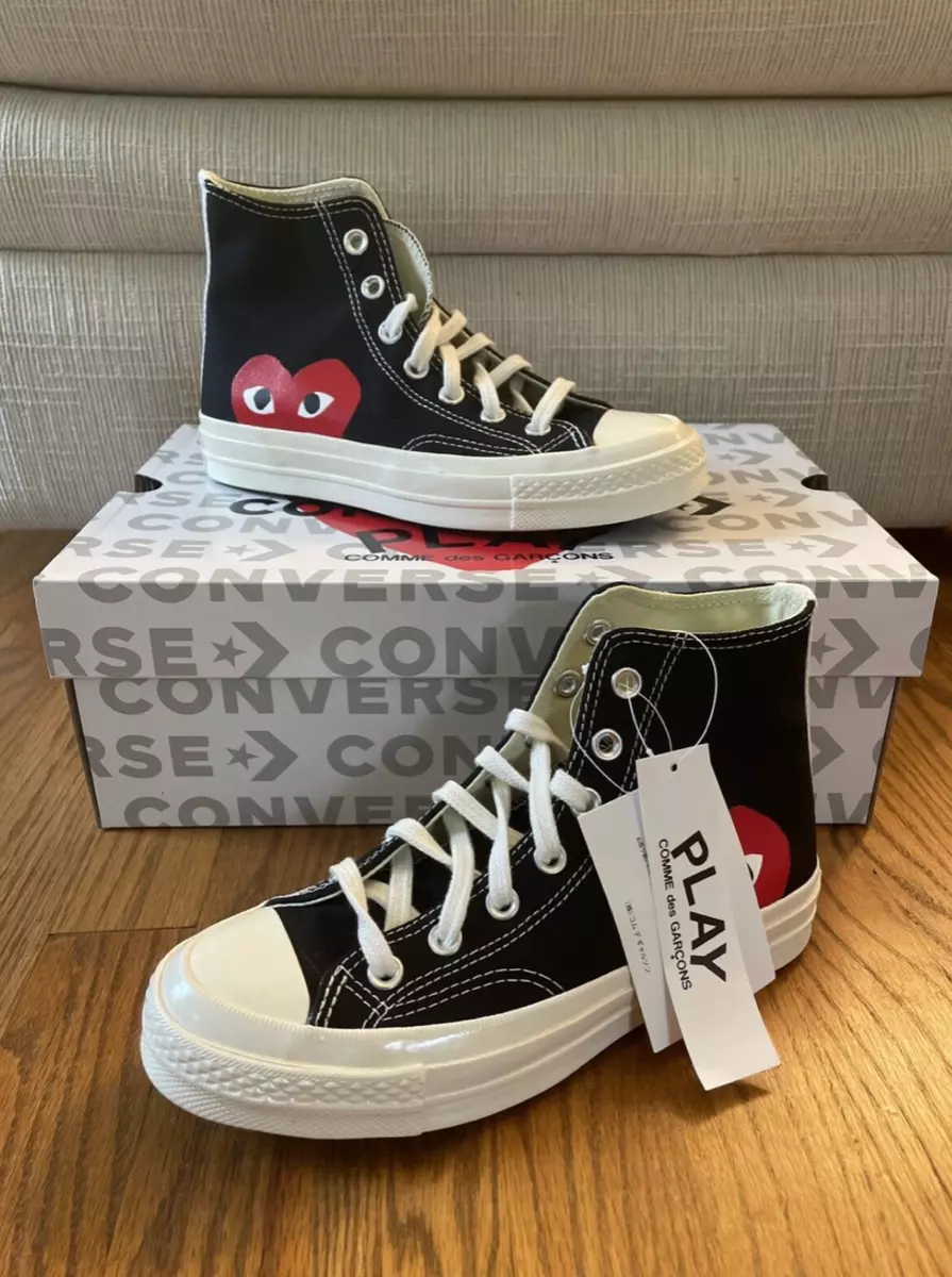 CONVERSE COMME DES GARCONS BLACK HI Chuck All-Star 70 3-12 | eBay