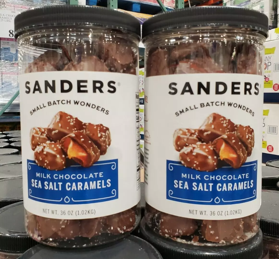 Sanders Dark Chocolate Sea Salt Caramels 36 oz., 2-pack