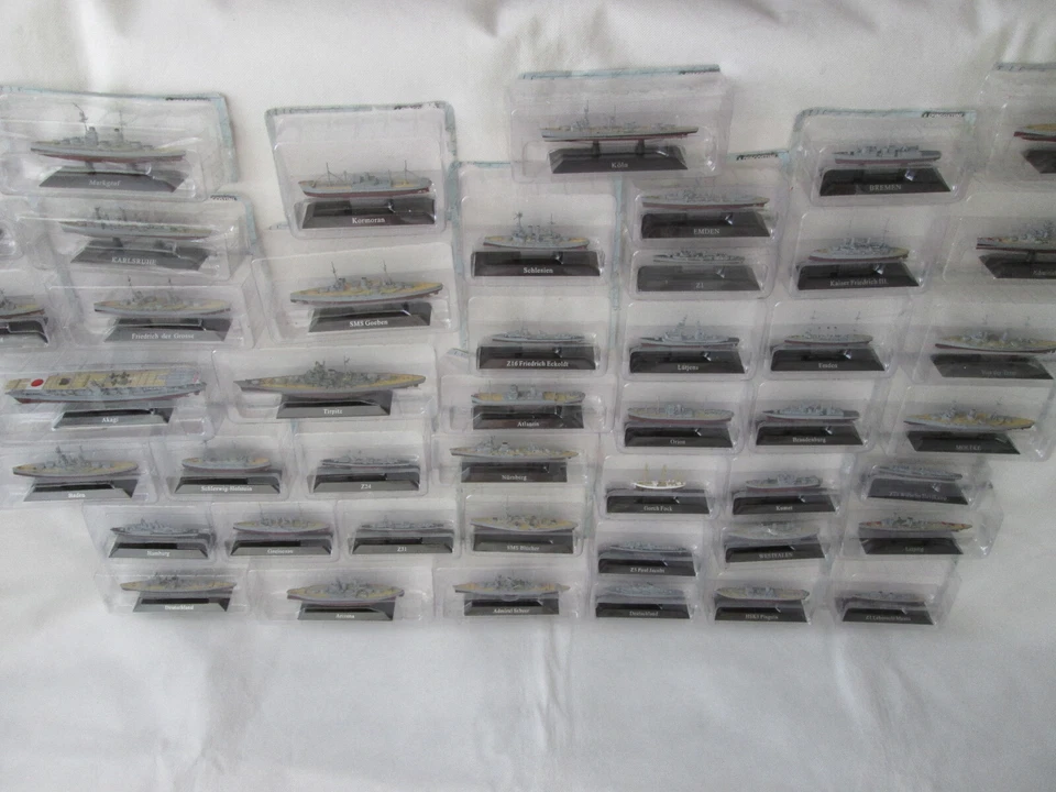 De Agostini Kriegsschiffe Sammlung - Konvolut 45 Stück siehe Fotos