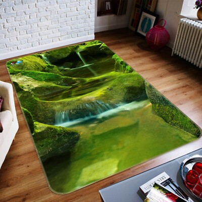 3D Stein Moos ZHUC2158 Spiel Rutschfester Teppich Matte Foto Teppich Zoe