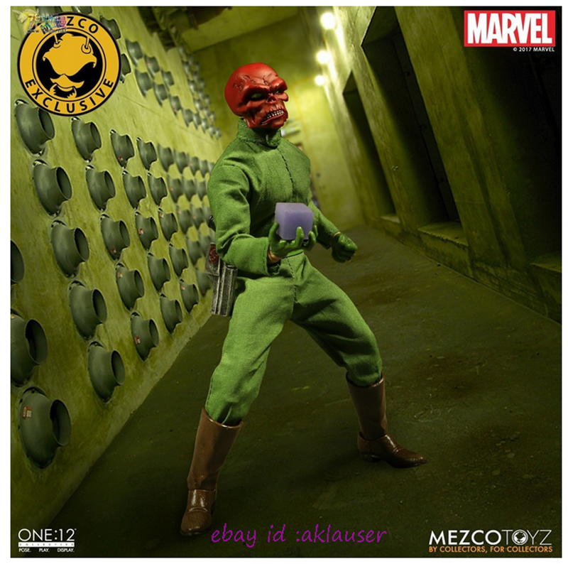 MEZCO ONE 12 フラッシュ　中古美品 Mezco Toyz 1/12 Marvel Red Skull NYCC Limited Action Figure