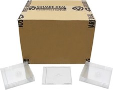  300 CD Jewel Boxes - Clear Slim 7mm CD-5 Import Single J-Card Cases CDBS78
