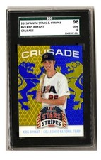 Kris Bryant 2015 Panini Stars & Stripes Crusade #59 RC SGC 98 Gem Mint 10 POP:1