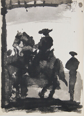 Picasso ''Picador'' Bullfighting Toros y Toreros Offset Lithograph 1961 Original