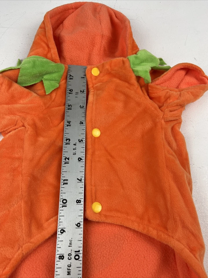 Disfraz de perro calabaza de Halloween. Talla pequeña-mediana. "Pecho 21""". Nuevo Foto 4 de 4