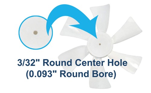 4x HQRP 6" Ventilador Cuchillas 3/32" Redondo Diámetro para 12V Rv Techo, Gama - Imagen 6 de 13