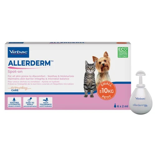 Virbac Allerderm Spot On (Dog & Cat <10Kg) 6 X 2Ml - Image 3