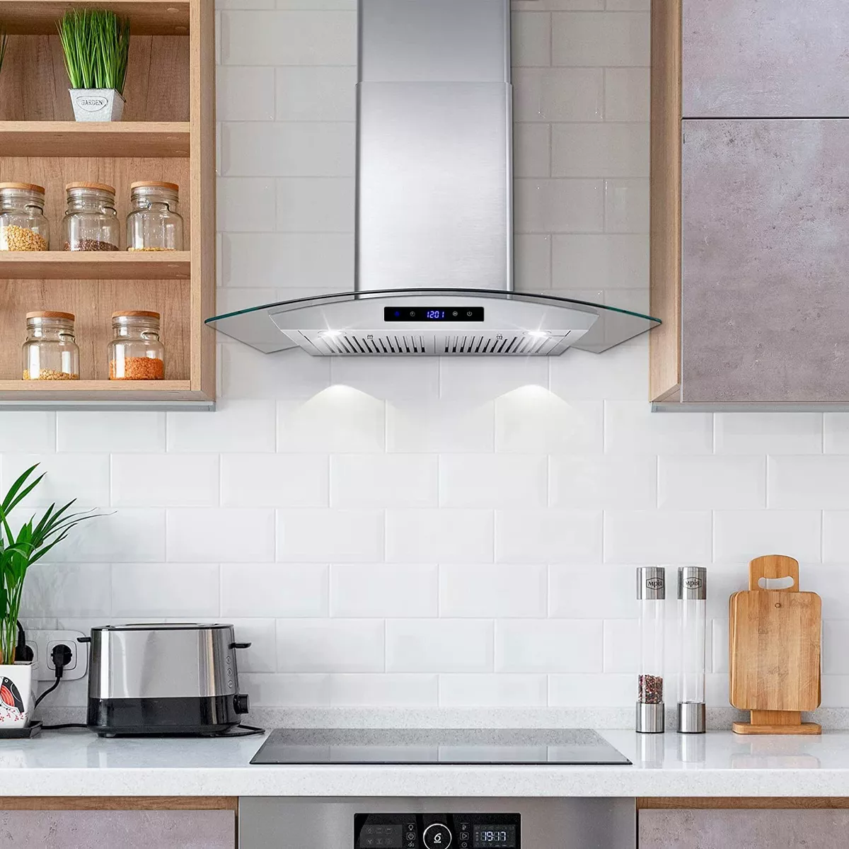 30 in Wall Mounted Range Hood 700 CFM Quiet and Powerful Airflow