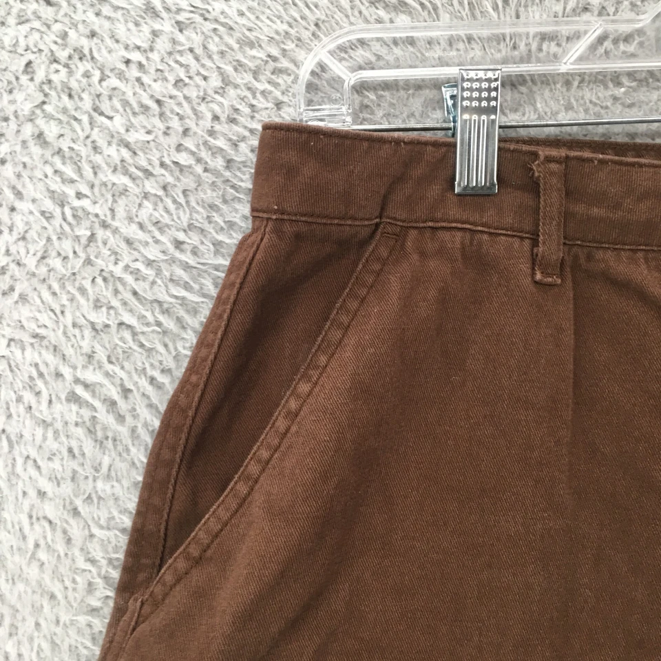 Pantalones Cortos Hombre Boohoman Cortados Para Hombre 30 (Real 33) Marrón Algodón Tiro Medio Cremallera Mosca Foto 2 de 4