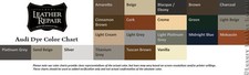 Professional Automotive Audi Leather and Vinyl Dye - Updated Colors