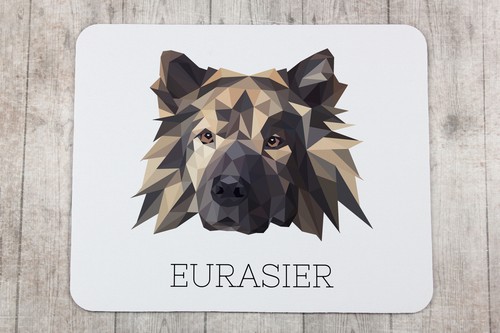 Eurasier sous-main géométrique Art-Dog - Photo 3/4