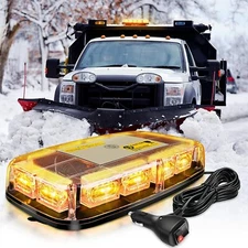 Nilight 12" Roof Top LED Strobe Lights 48LED Hazard Light Emergency Safety Lamps