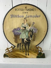 VINTAGE POTTER & MOORE ADVERTISING SIGN CARD EARLY 1900'S MADE IN ENGLAND
