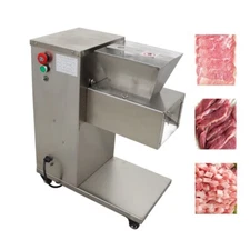 110V TJ130L Stainless Commercial Meat Slicer w/2.5mm Blade 900W 400Kg/h Output