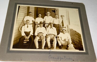 Rare Antique Southern American Sugar Refinery Construction Team LA Cabinet Photo